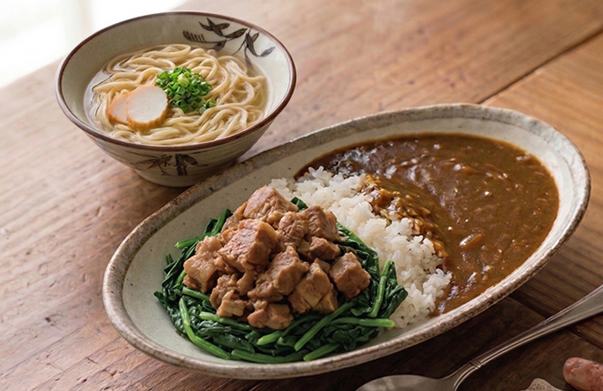 特製カレー・ルーロー合盛